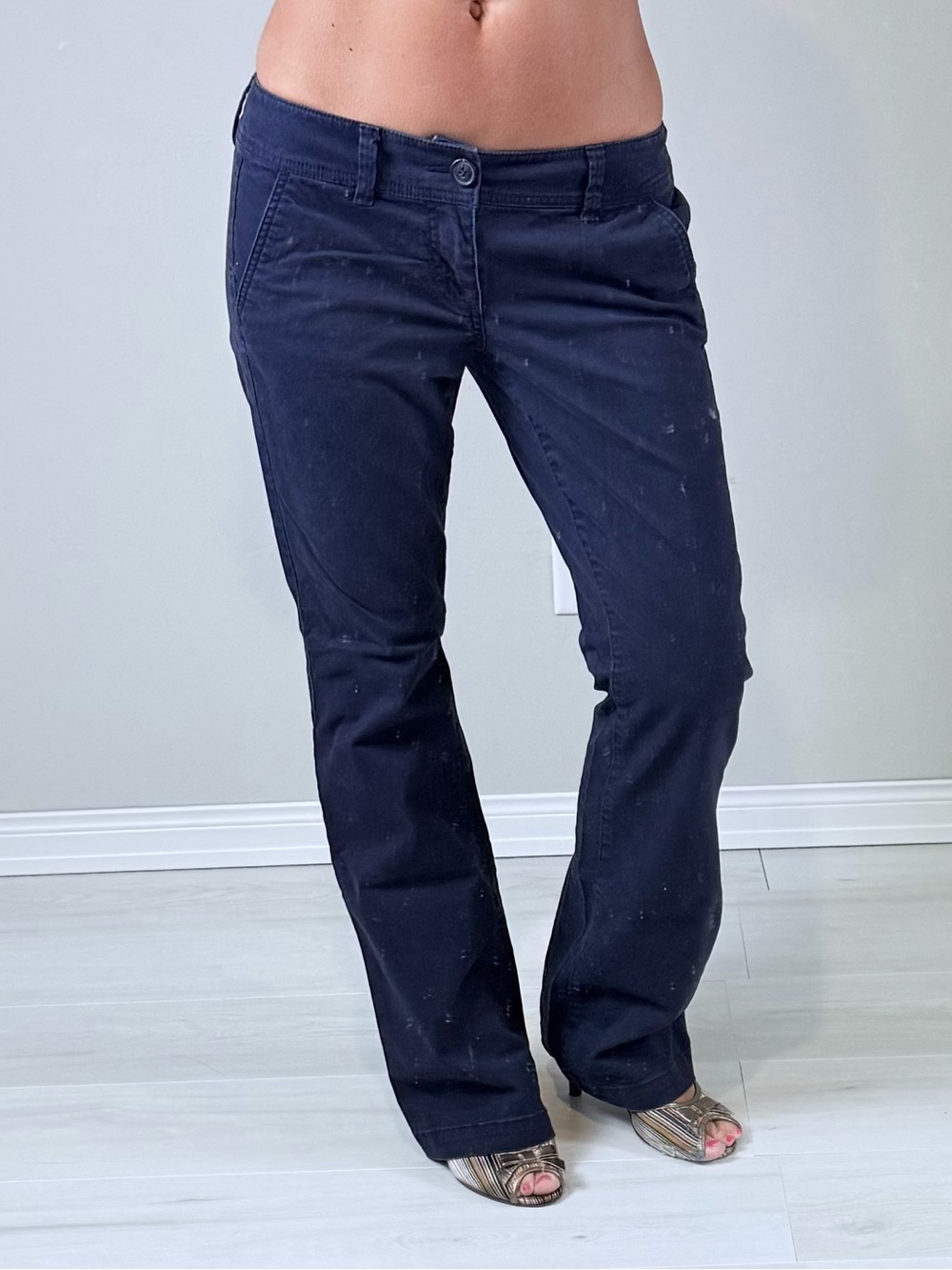 Women’s Dark Navy Straight-Leg Pants